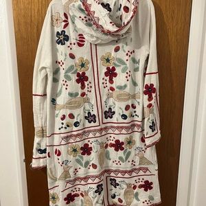 Johnny Was Duster S Cardigan Sweater hooded